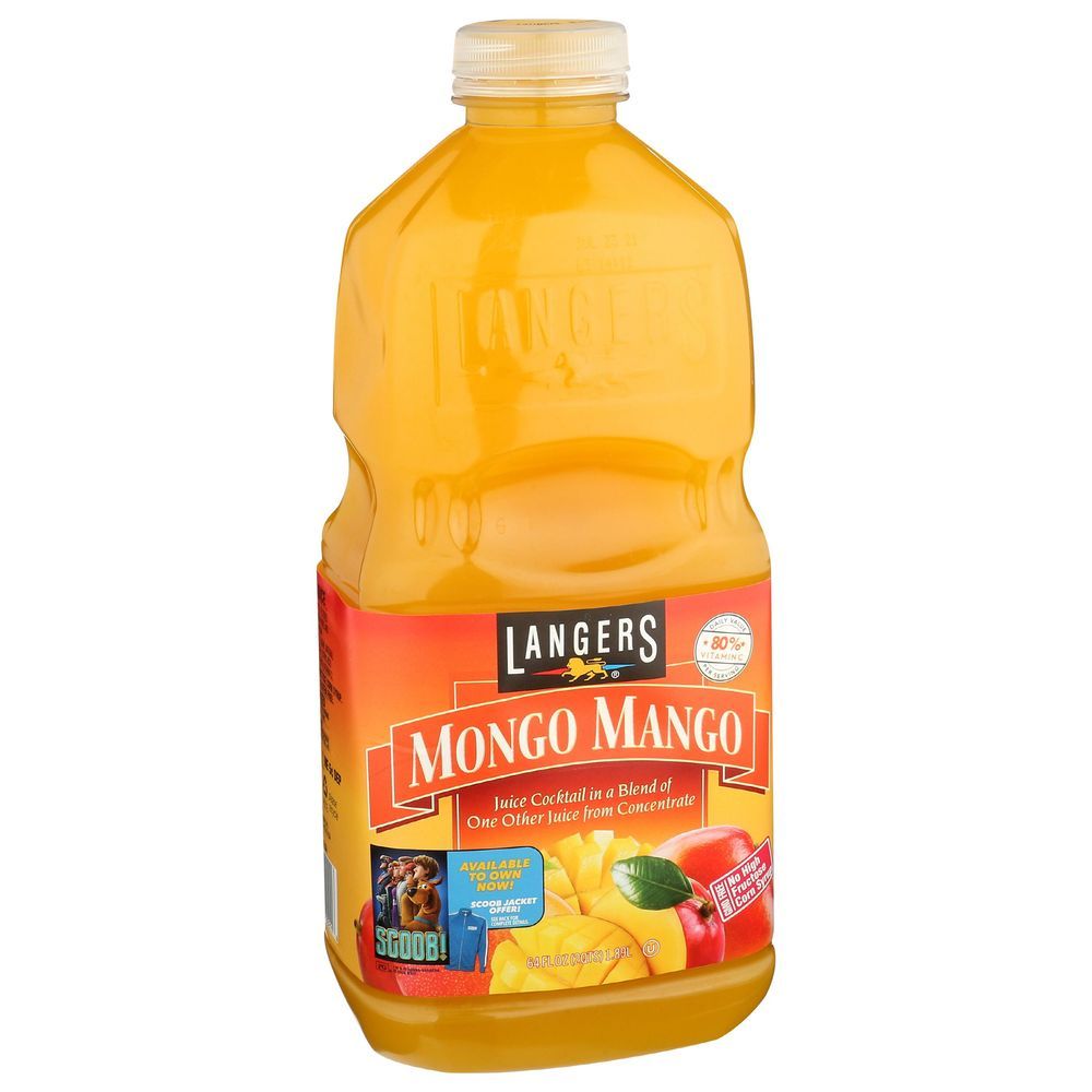 Langers Mongo Mango Cocktail Juice, 64 Fluid Ounce -- 8 Per Case