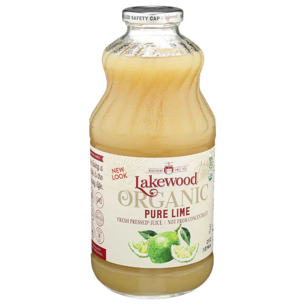 Lakewood Organic Pure Lime Juice, 32 Fluid Ounce -- 6 Per Case