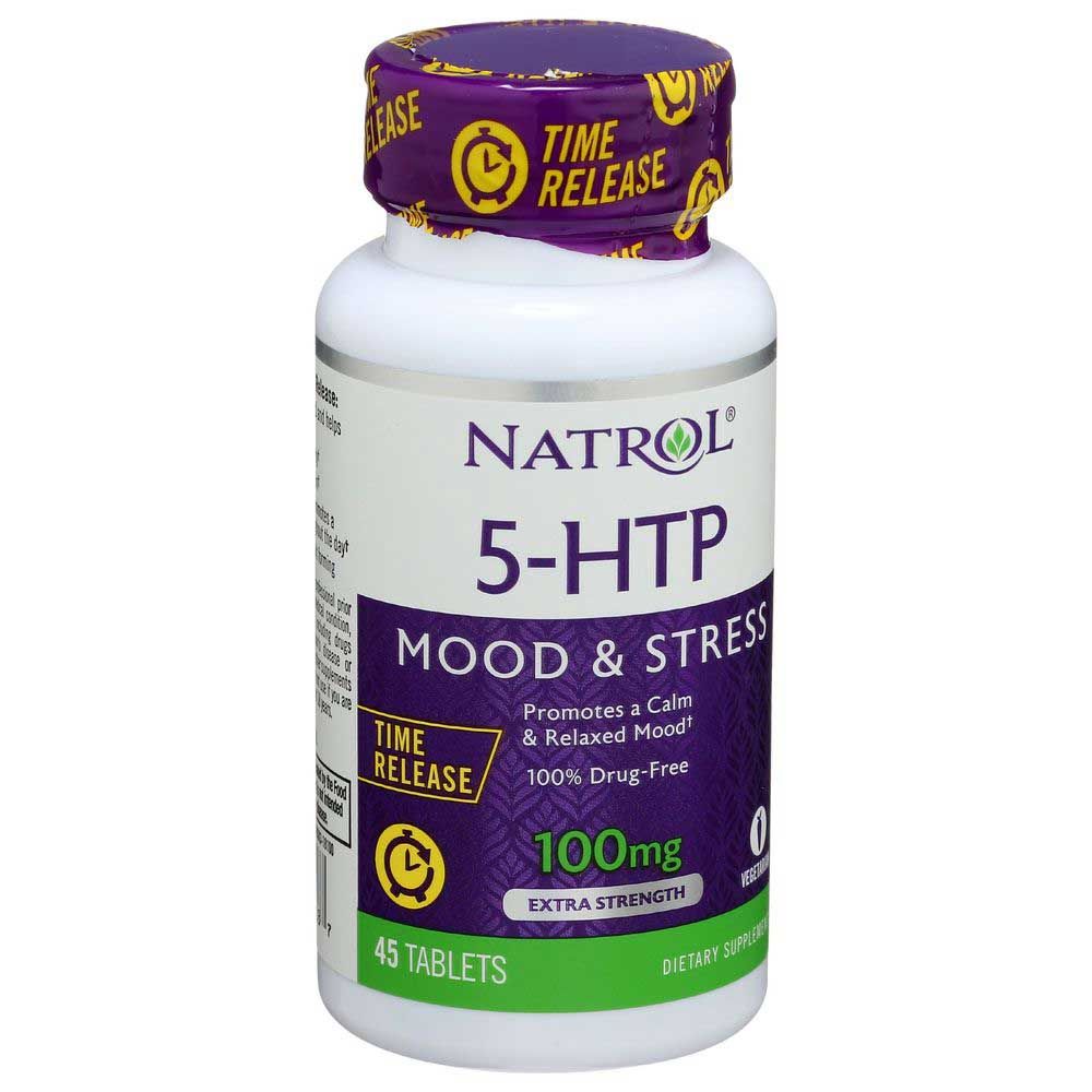 Natrol 5-htp Mood And Stress Time Release 100mg Tablet, 45 Count