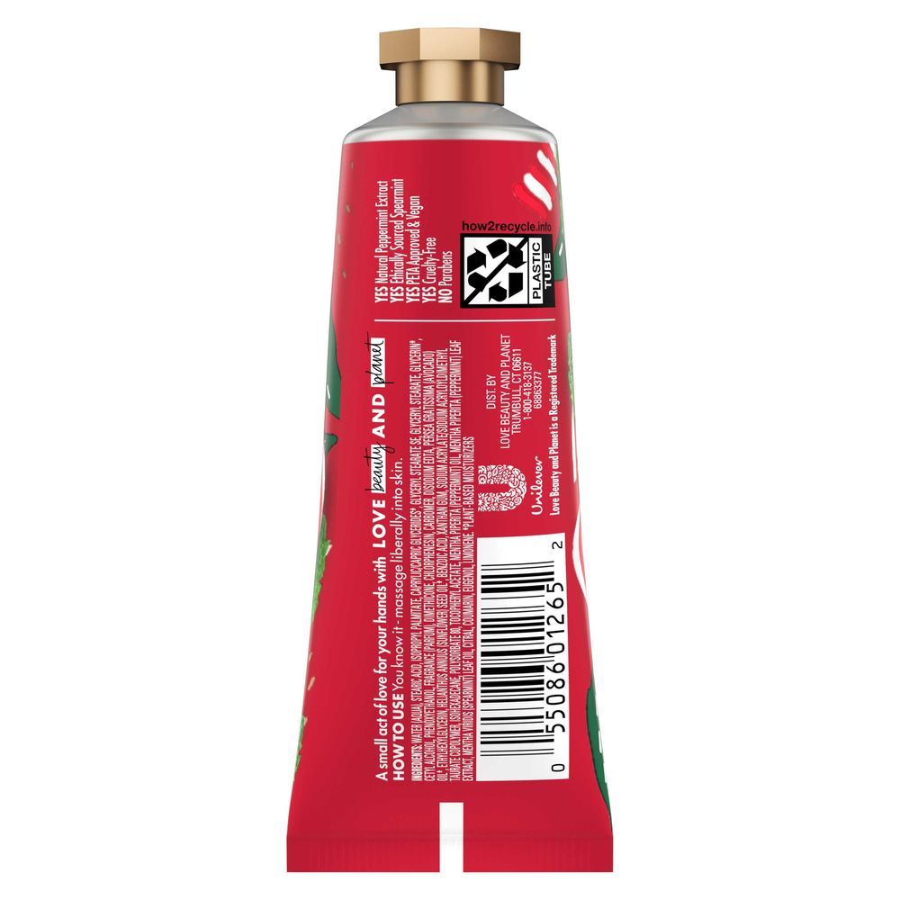 Love Beauty & Planet Beloved Peppermint & Sugar Cane Hand Lotion, 1 Ounce -- 24 Per Case