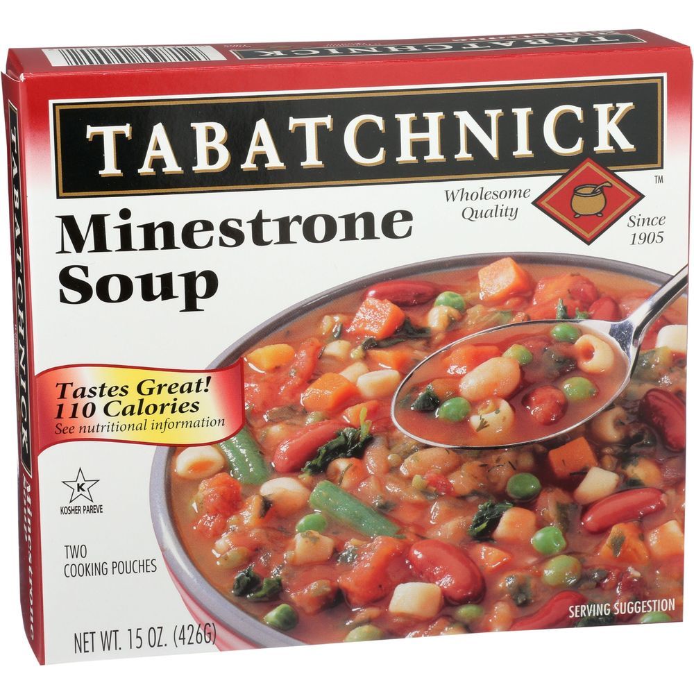 Tabatchnick Minestrone Soup, 15 Ounce -- 12 Per Case