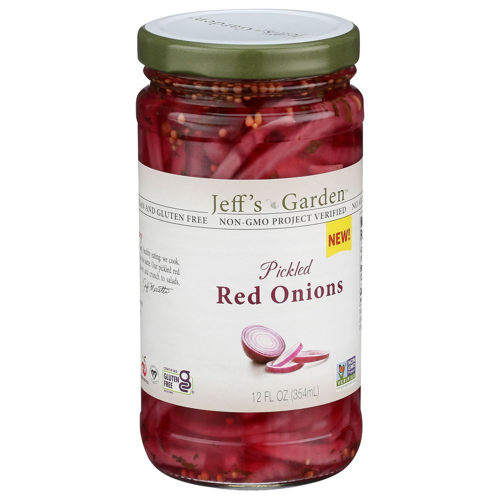 Jeff's Garden Pickled Red Onions, 12 Fluid Ounce -- 6 Per Case