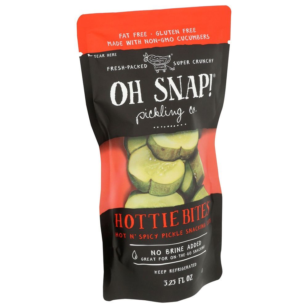 Oh Snap Hottie Pickle Bites, 3.5 Ounce -- 12 Per Case