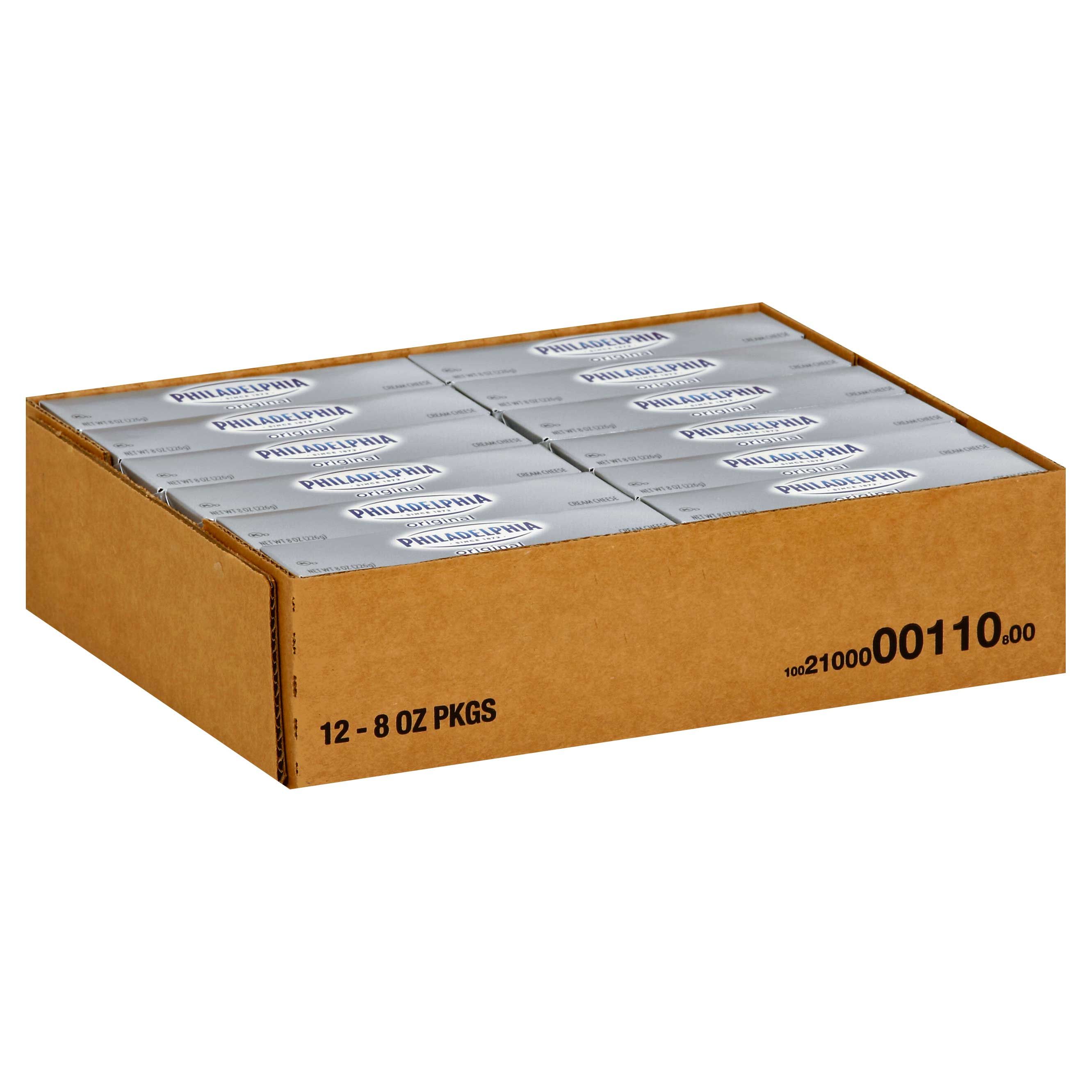 Philadelphia Brick Cream Cheese, 8 Ounce -- 12 Per Case