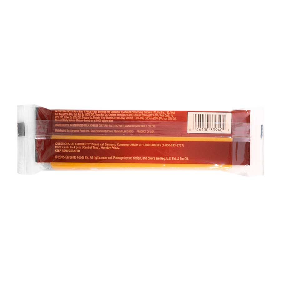 Sargento Sharp Cheddar Snack, 1.5 Ounce -- 72 Per Case