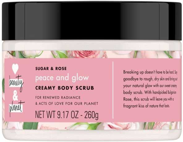 Love Beauty & Planet Sugar Plus Rose Creamy Body Scrub, 9.17 Ounce -- 4 Per Case