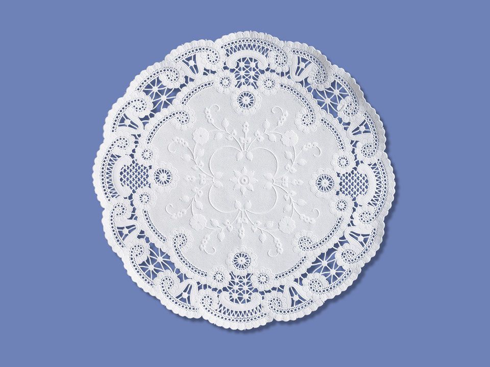 Smith Lee French Lace Design Doily, 8 Inch -- 5000 Per Case