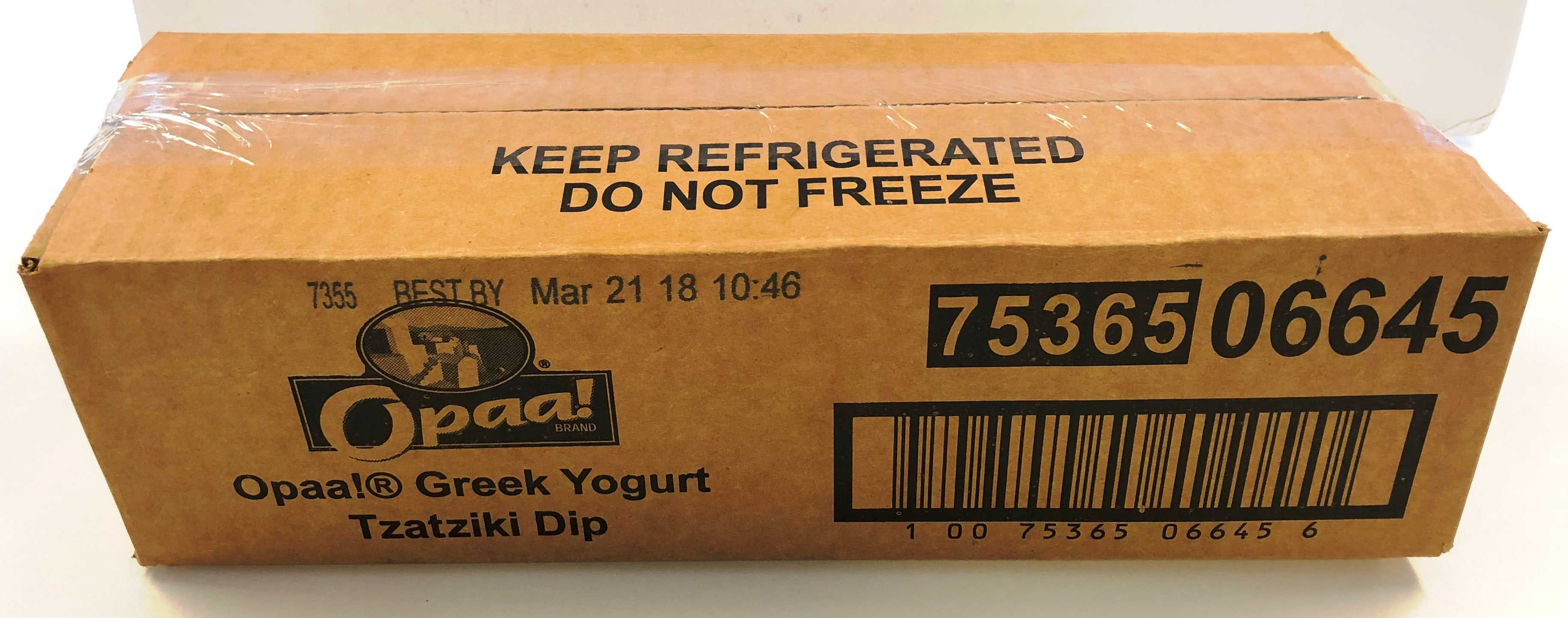 Oppa Greek Yogurt Tzatziki Dip, 8 Ounce -- 6 Per Case