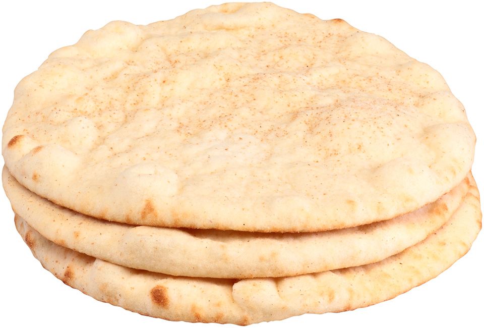 Pita Deli Style Flat White Pita Bread, 6 Inch -- 60 Per Case