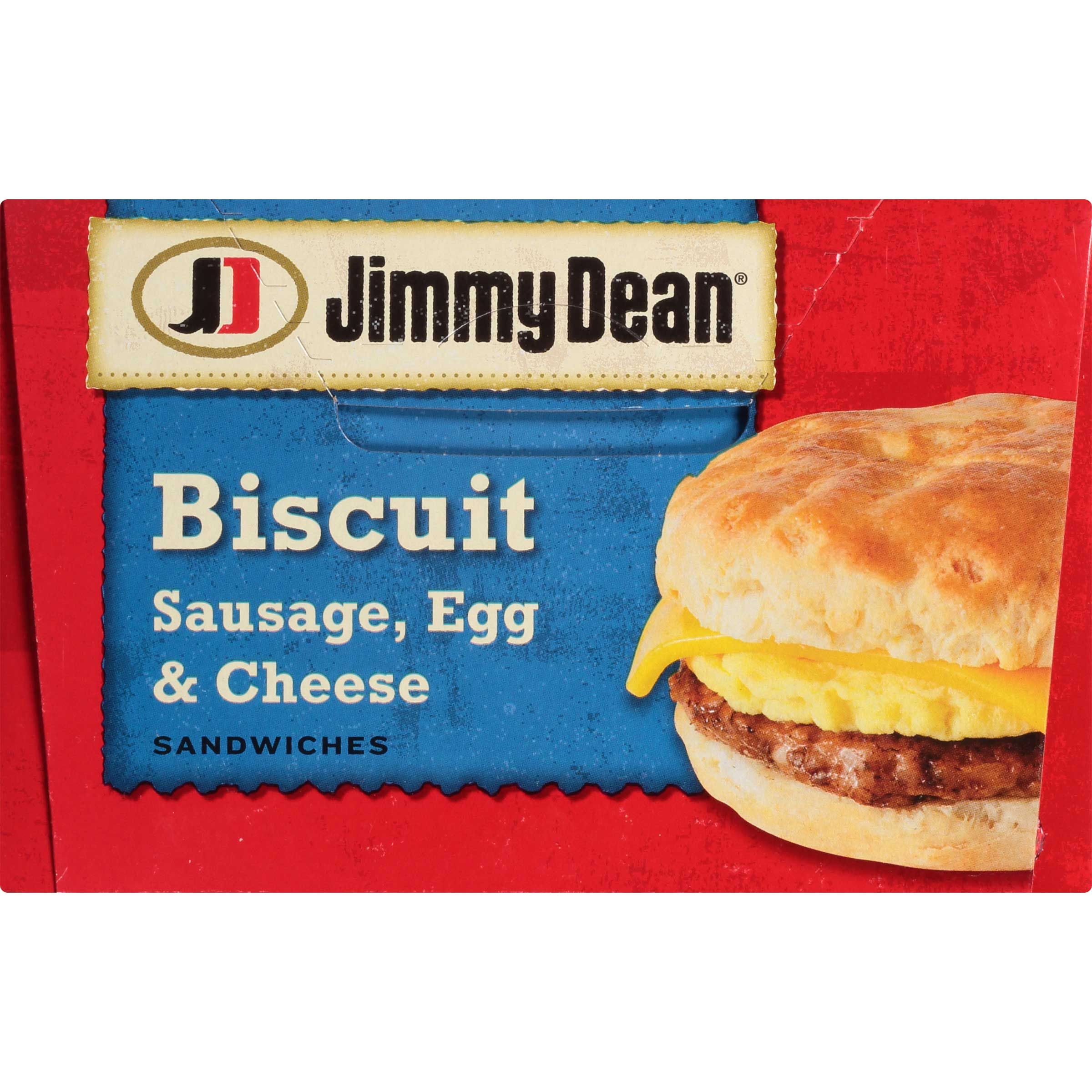 Jimmy Dean Sausage Egg And Cheese Sandwich Biscuit, 3.375 Pound -- 12 Per Case