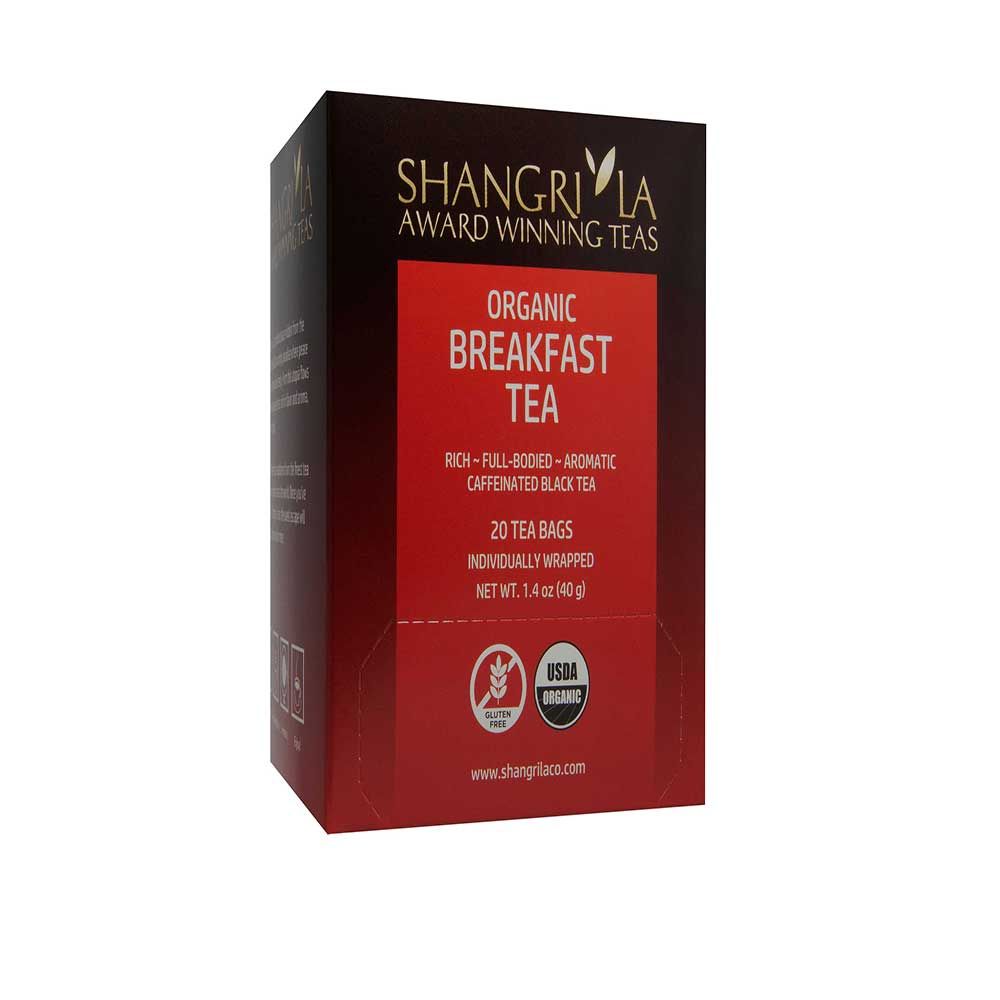 Shangri La Organic English Breakfast, 20 Count -- 6 Per Case