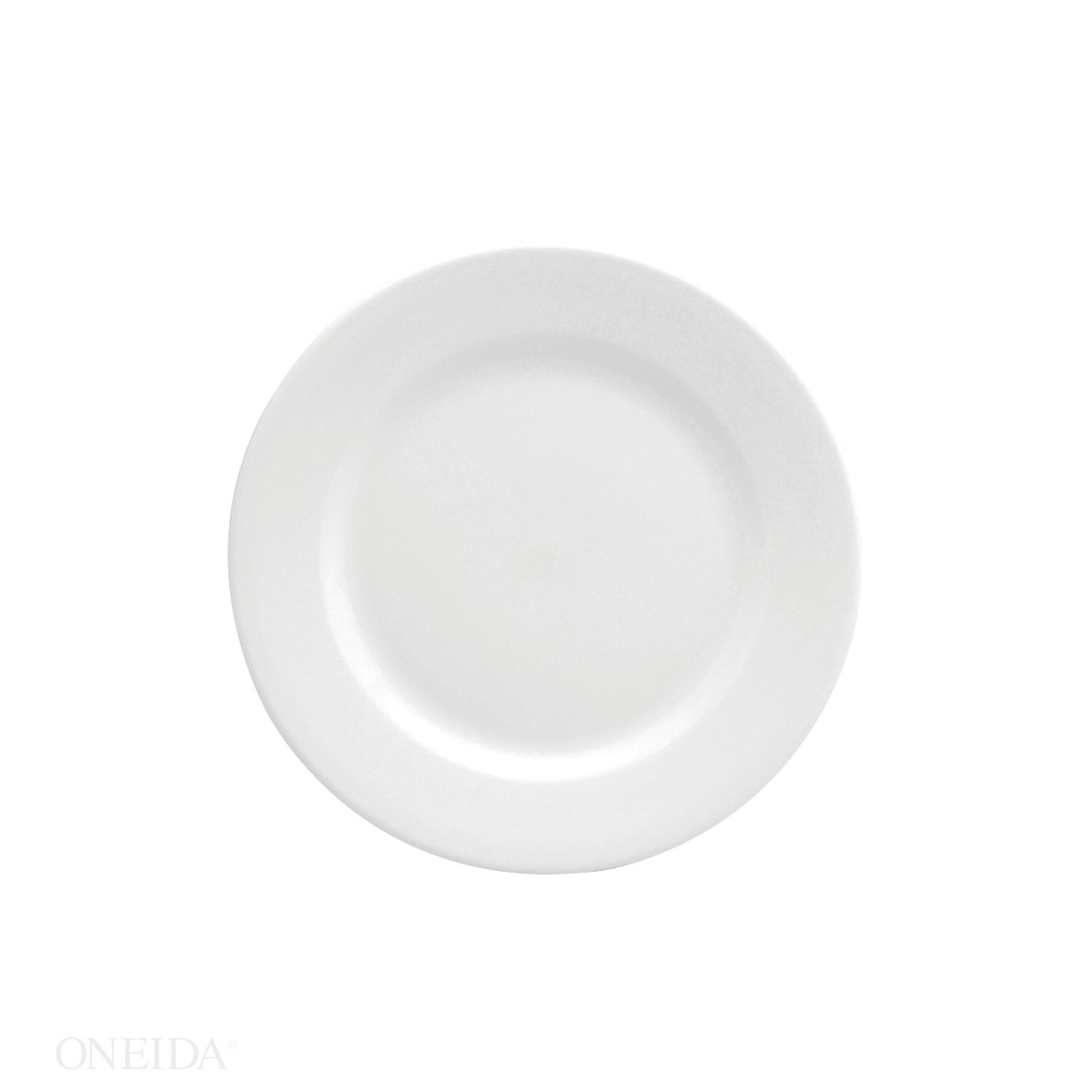 Oneida Buffalo Bright White Ware Rolled Edge Plate, 7 1/8 Inch -- 36 Per Case