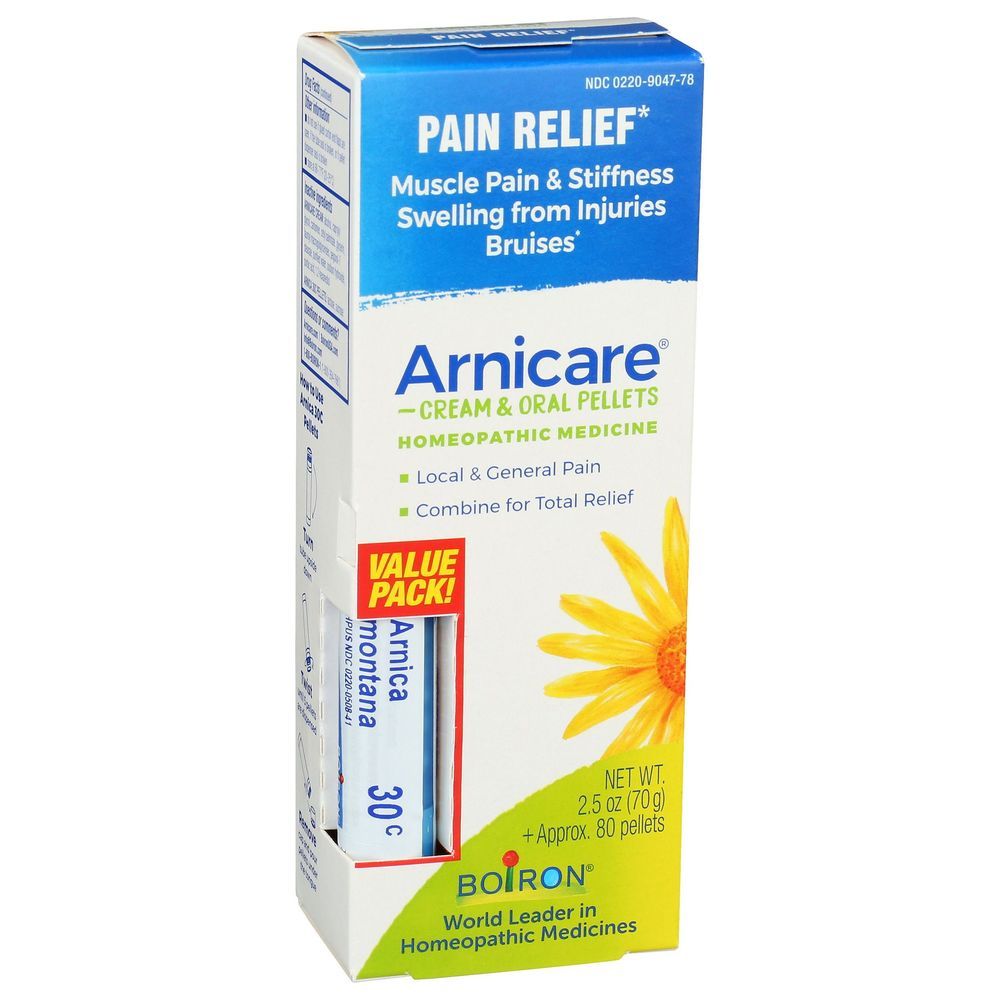 Boiron Arnicare Pain Relief Cream And Oral Pellets, 2.6 Ounce