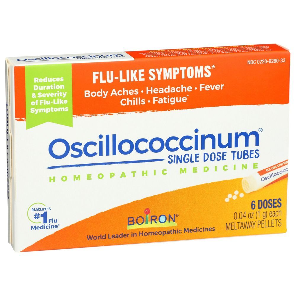 Boiron Oscillococcinum Flu Relief Pellets, 6 Count