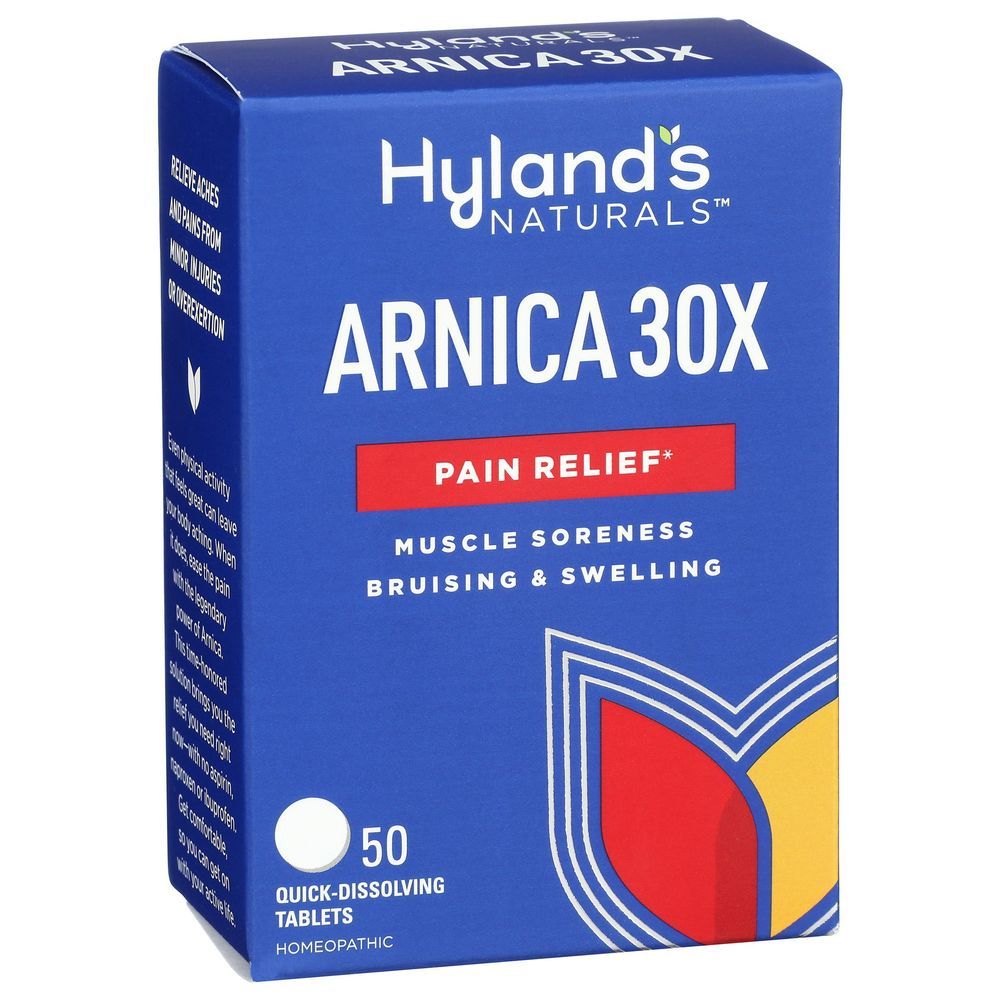 Hyland's Naturals Arnica Montana 30x Pain Relief Tablets, 50 Count -- 3 Per Case