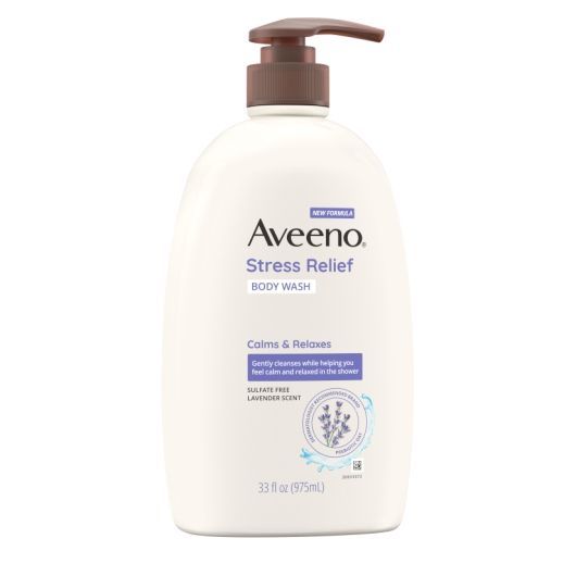 Aveeno Stress Relief Body Wash, 33 Fluid Ounce -- 6 Per Case