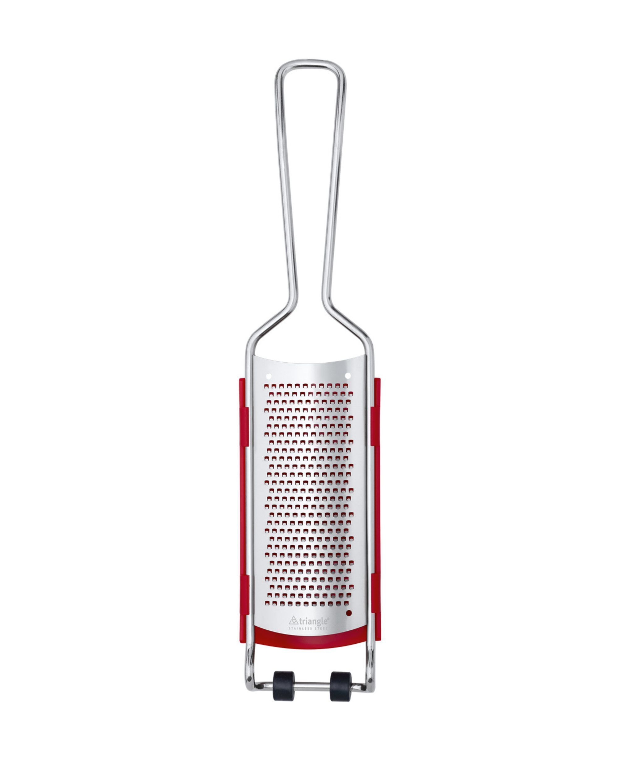 Triangle Harded Stainless Steel Fine Grater With Catcher, 13 X 2.83 X 1.18 Inch