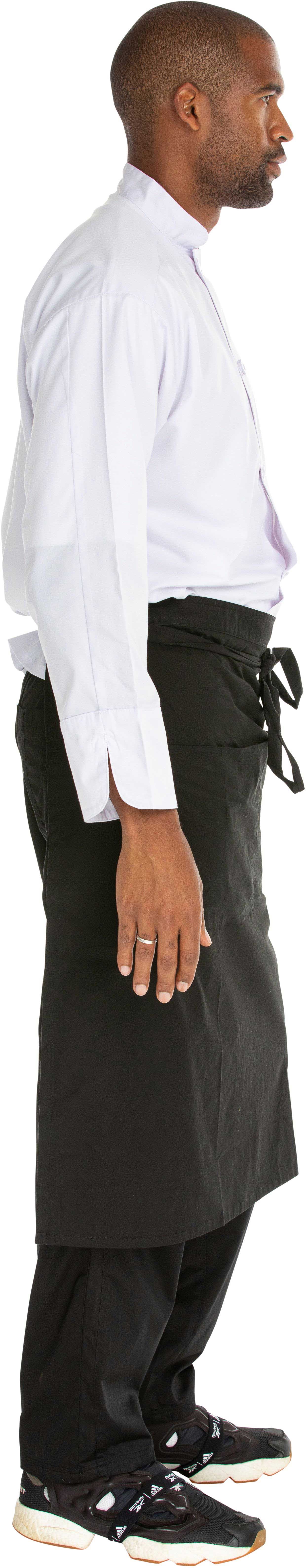 Hey Chef Black One Size 2 Pocket Bistro Apron
