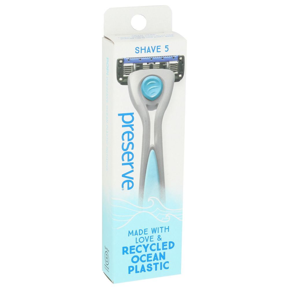 Preserve Popi Shave 5 Gray Razor -- 6 Per Case