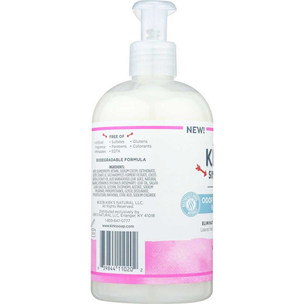 Kirk's Rosemary And Sage Odor Neutralizing Hydrating Hand Wash, 12 Fluid Ounce