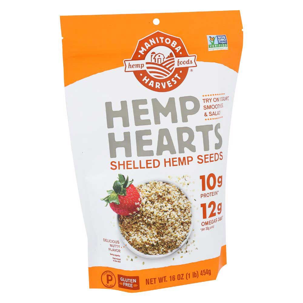 Manitoba Harvest Natural Hemp Hearts Raw Shelled Hemp Seeds, 16 Ounce