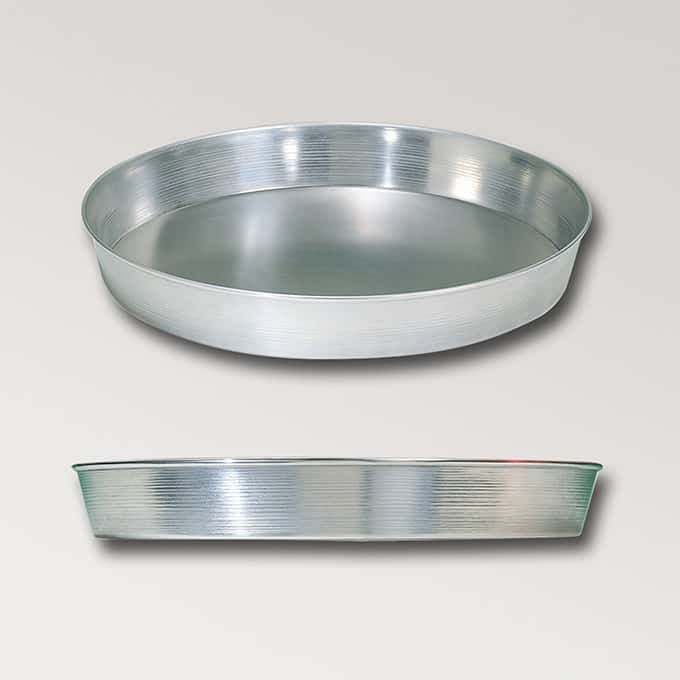 American Metalcraft 9000 Series 14 Gauge Heavy Weight Aluminum Tapered/nesting Pizza Pan, 12 X 11 X 2 Inch Deep