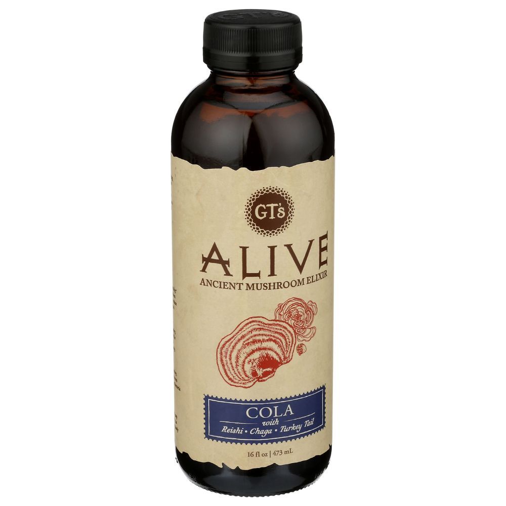 Gt's Cola Ancient Mushroom Elixir, 16 Fluid Ounce -- 12 Per Case