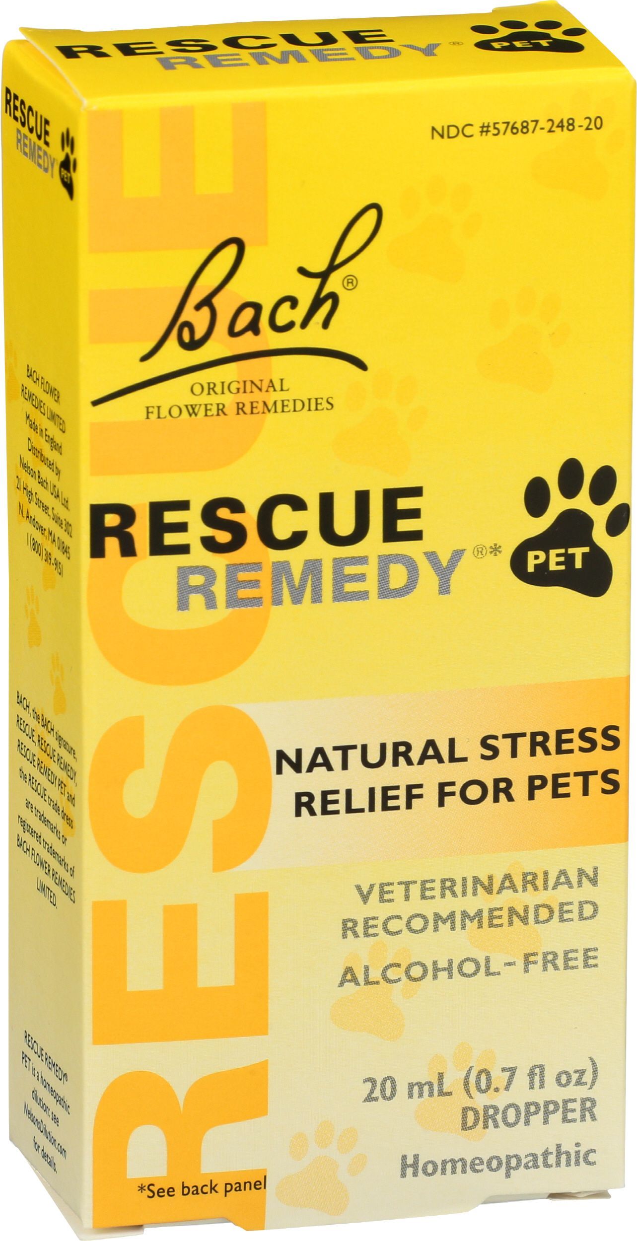 Bach Rescue Remedy Natural Stress Relief For Pet, 20 Ml