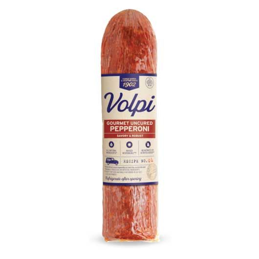 Volpi American Crafted Pepperoni Pork Sausage, Bulk Vacuum Packing, 24 Ounce -- 6 Per Case