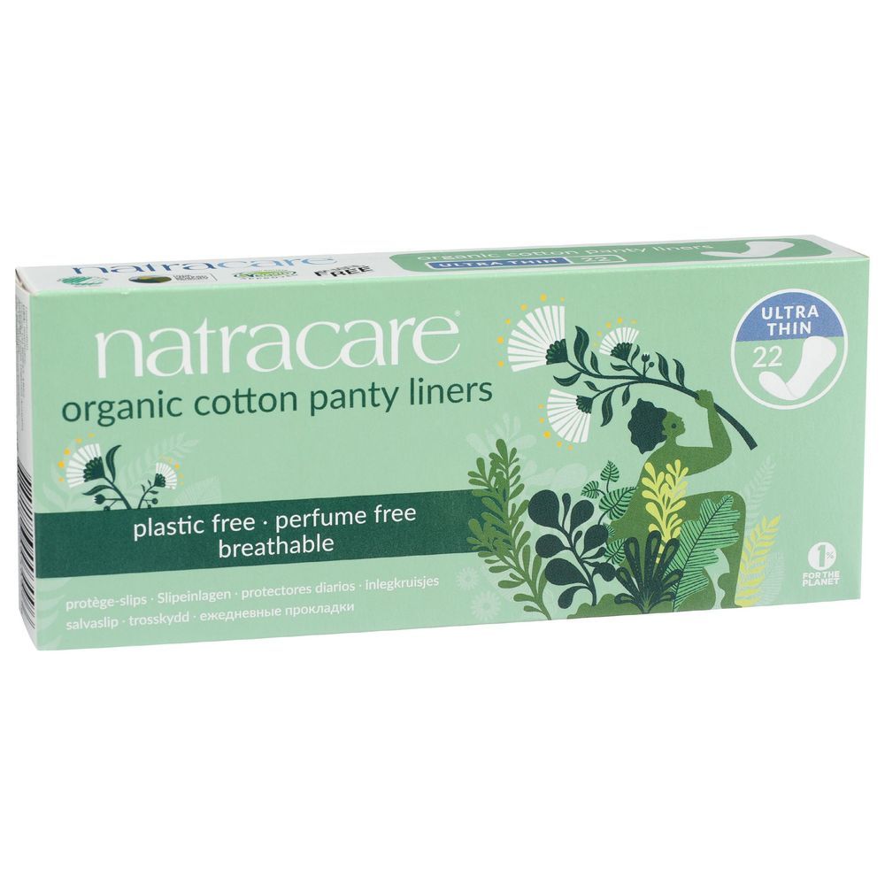 Natracare Organic Cotton Ultra Thin Panty Liners, 22 Count -- 4 Per Case