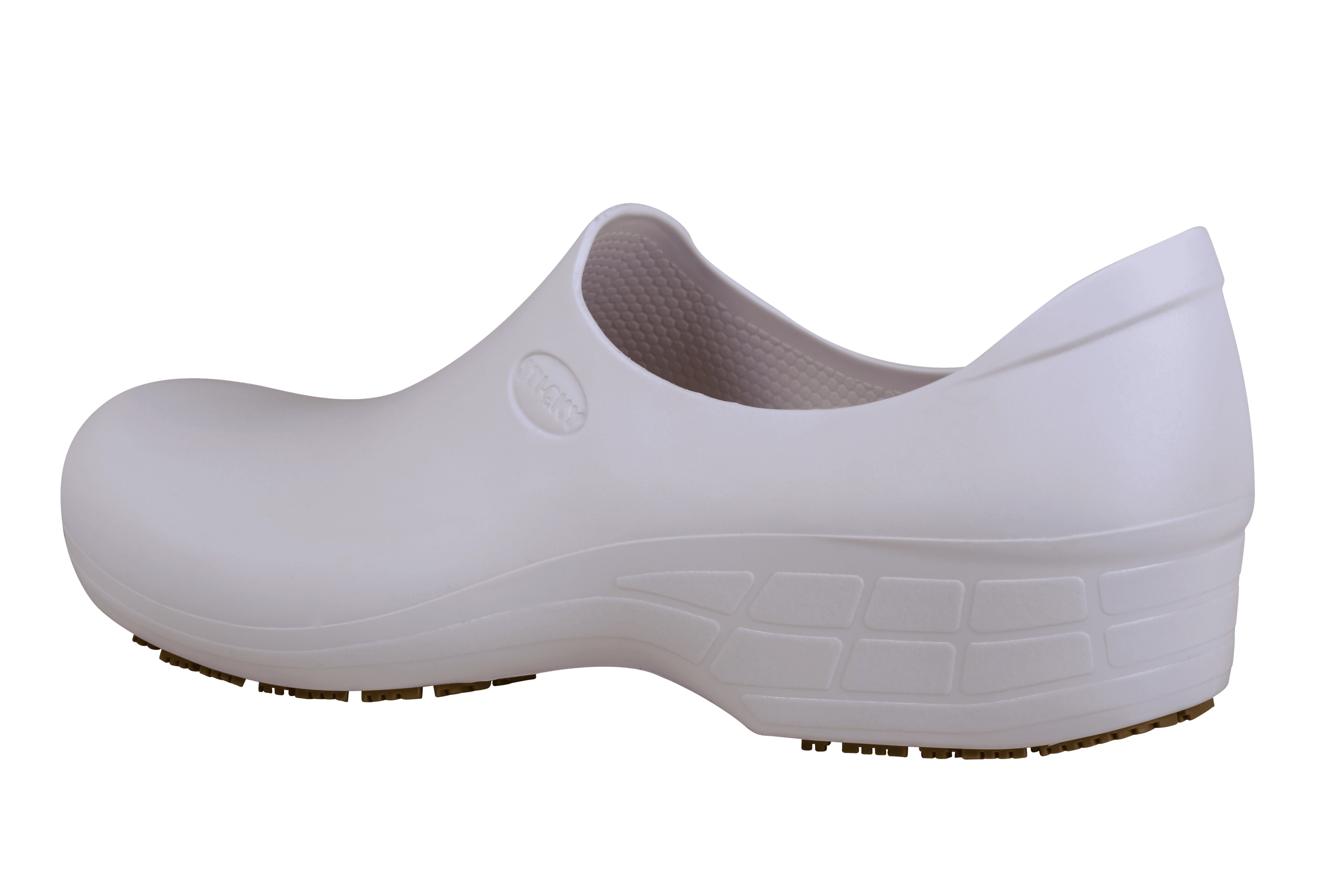 Sticky Shoes Woman Style White Clogs, Size 6.5 -- 1 Pair