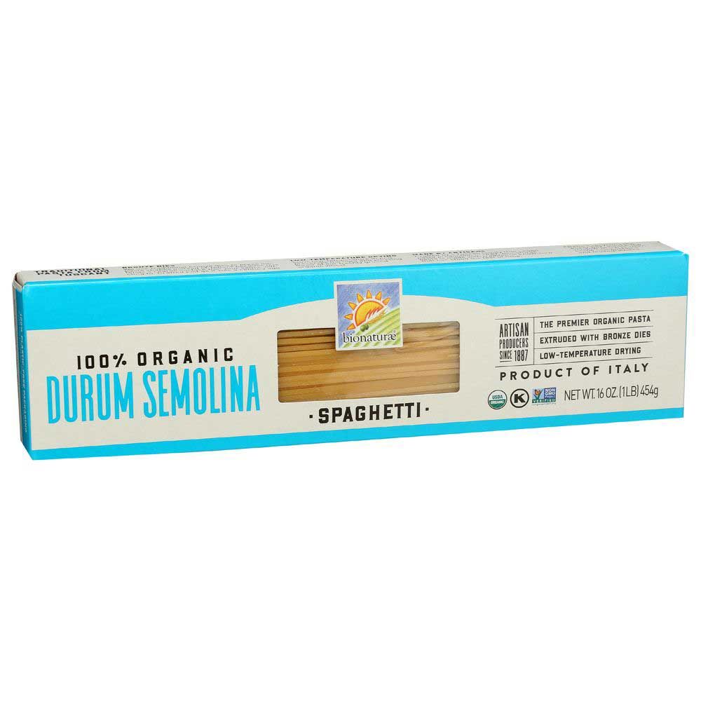 Bionaturae Organic Spaghetti Pasta, 16 Ounce -- 12 Per Case