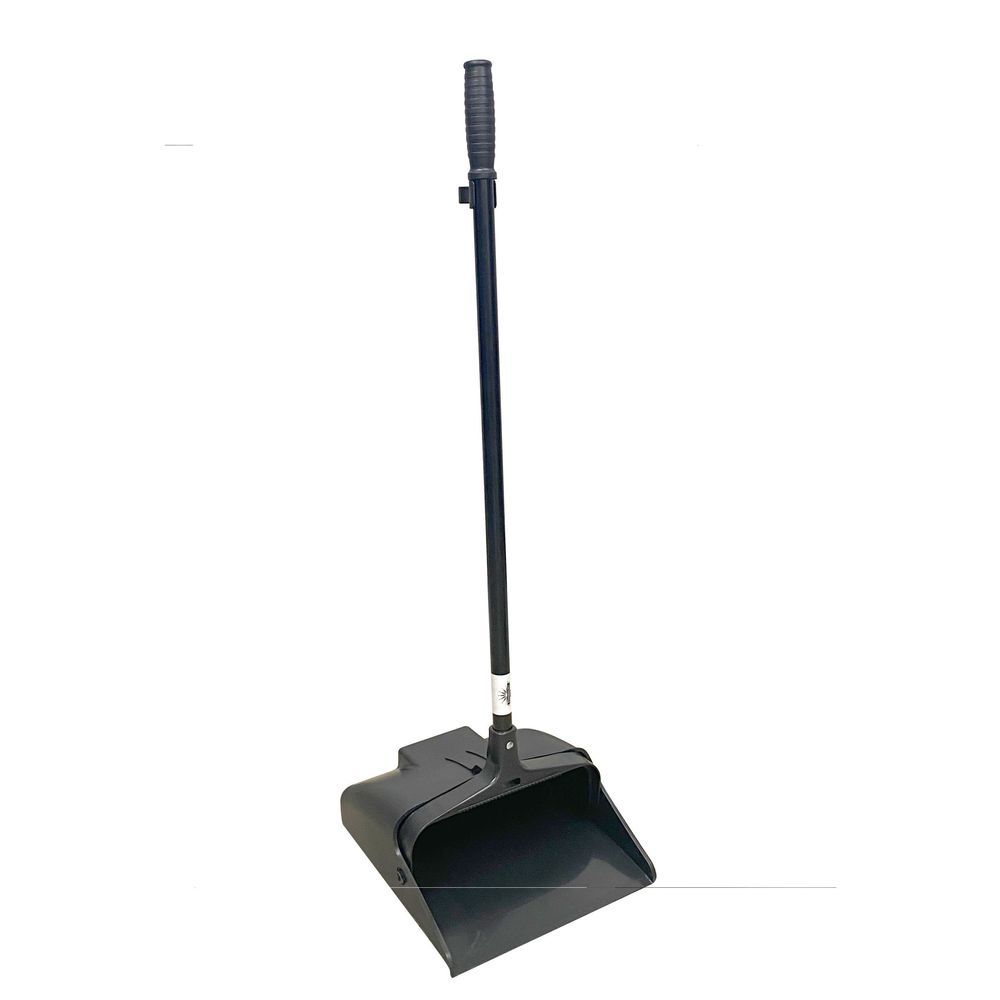 Performance Plus Black Lobby Dust Pan With Metal Handle