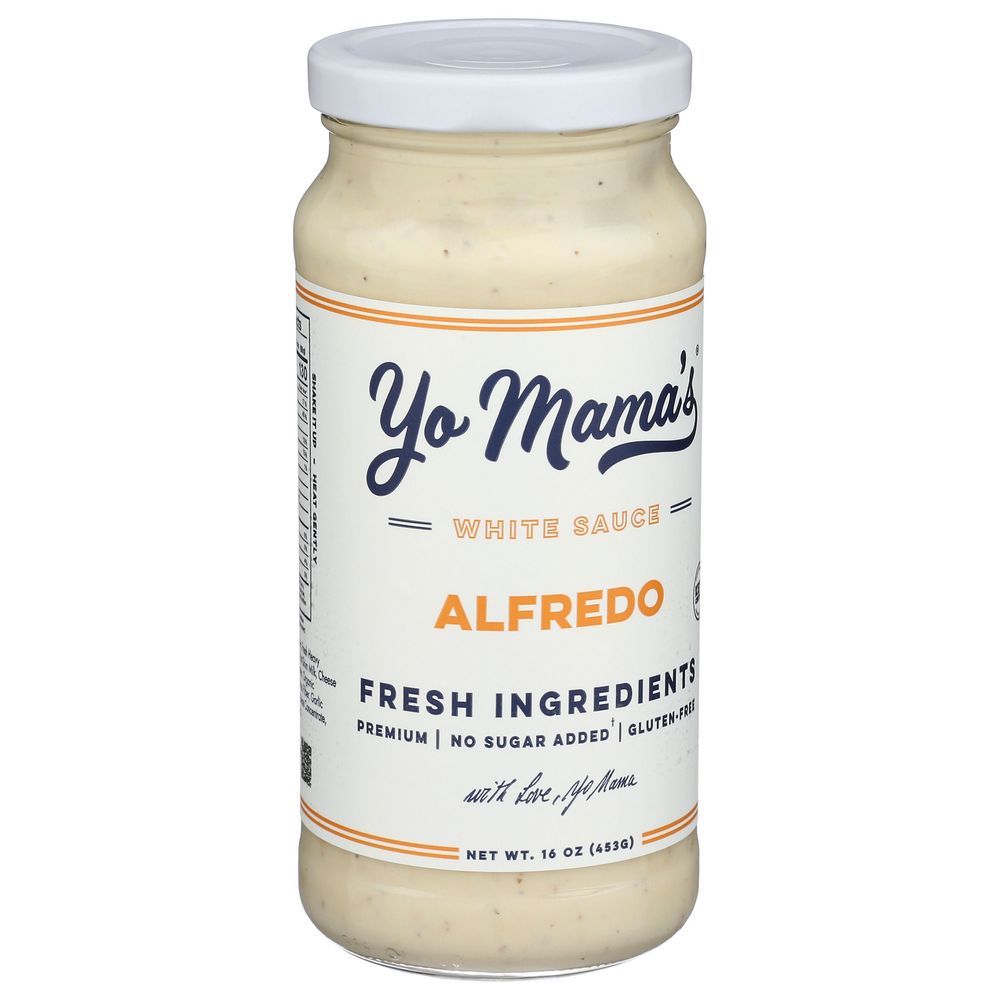 Yo Mama's Foods Classic Alfredo Sauce, 16 Ounce -- 6 Per Case