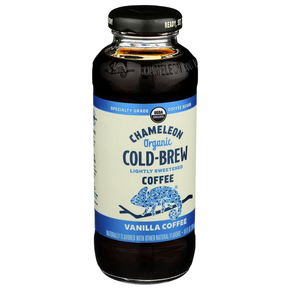 Chameleon Organic Vanilla Cold Brew Coffee, 10 Fluid Ounce -- 12 Per Case