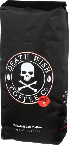 Death Wish Coffee Whole Bean Coffee, 1 Pound -- 6 Per Case