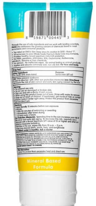 Thinksport Kids Spf 50 Plus Sunscreen, Family Size, 6 Fluid Ounce