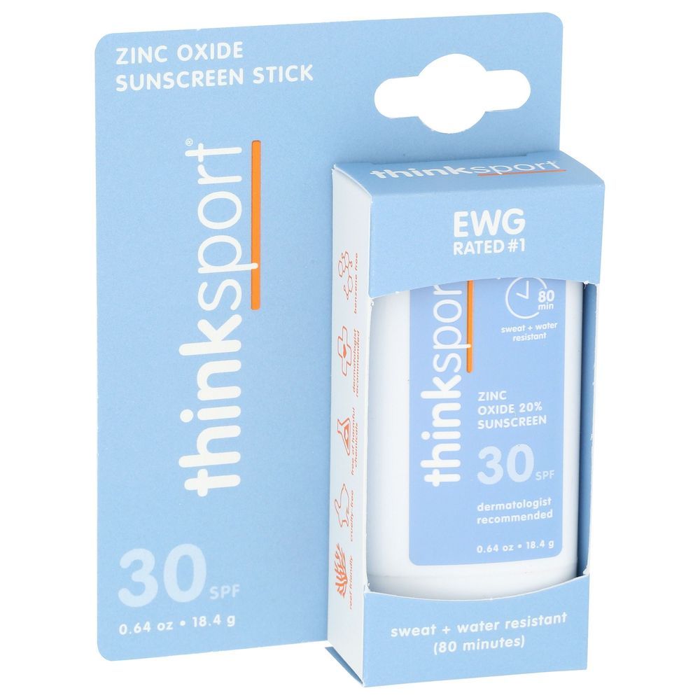 Thinksport Spf 30 Mineral Sunscreen Stick, 0.64 Ounce -- 4 Per Case