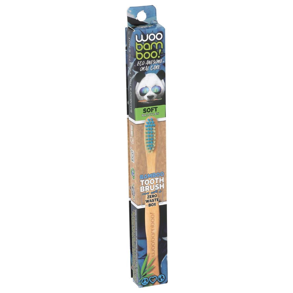 Woobamboo Bamboo Soft Bristles Toothbrush -- 12 Per Case