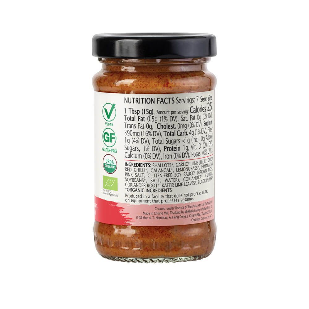 Mekhala Organic Thai Red Curry Paste, 3.53 Ounce -- 6 Per Case