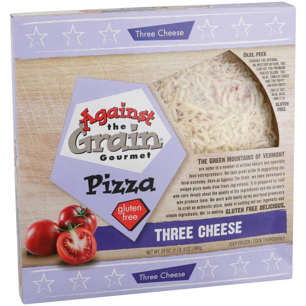 Against The Grain Three Cheese Pizza, 24 Ounce -- 6 Per Case