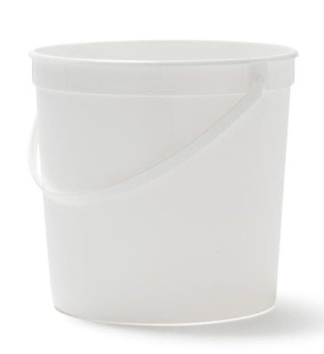 Berry Global White Hdpe Round Container, 1.25 Gallon Capacity -- 100 Per Case