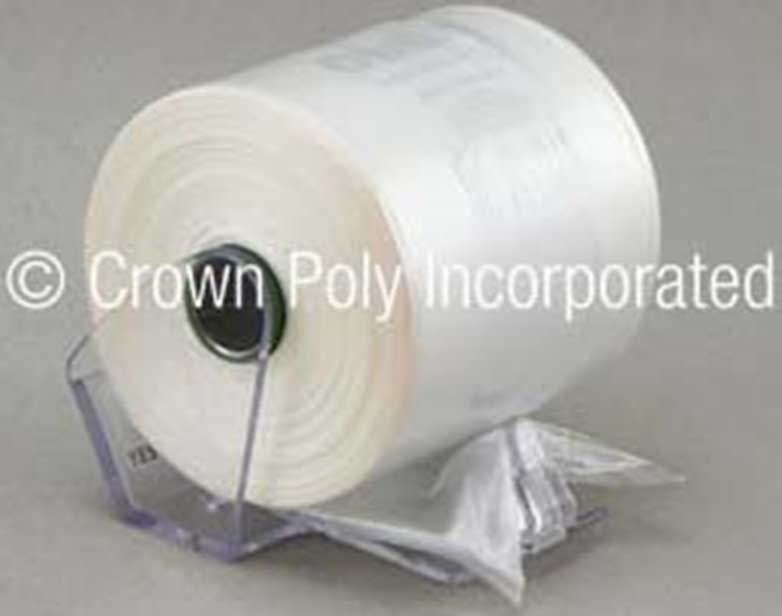 Crown Poly Hmw-hdpe 6 Micron Clear Green Self Open Mini Roll Bag, 15 X 20 Inch -- 3600 Per Case