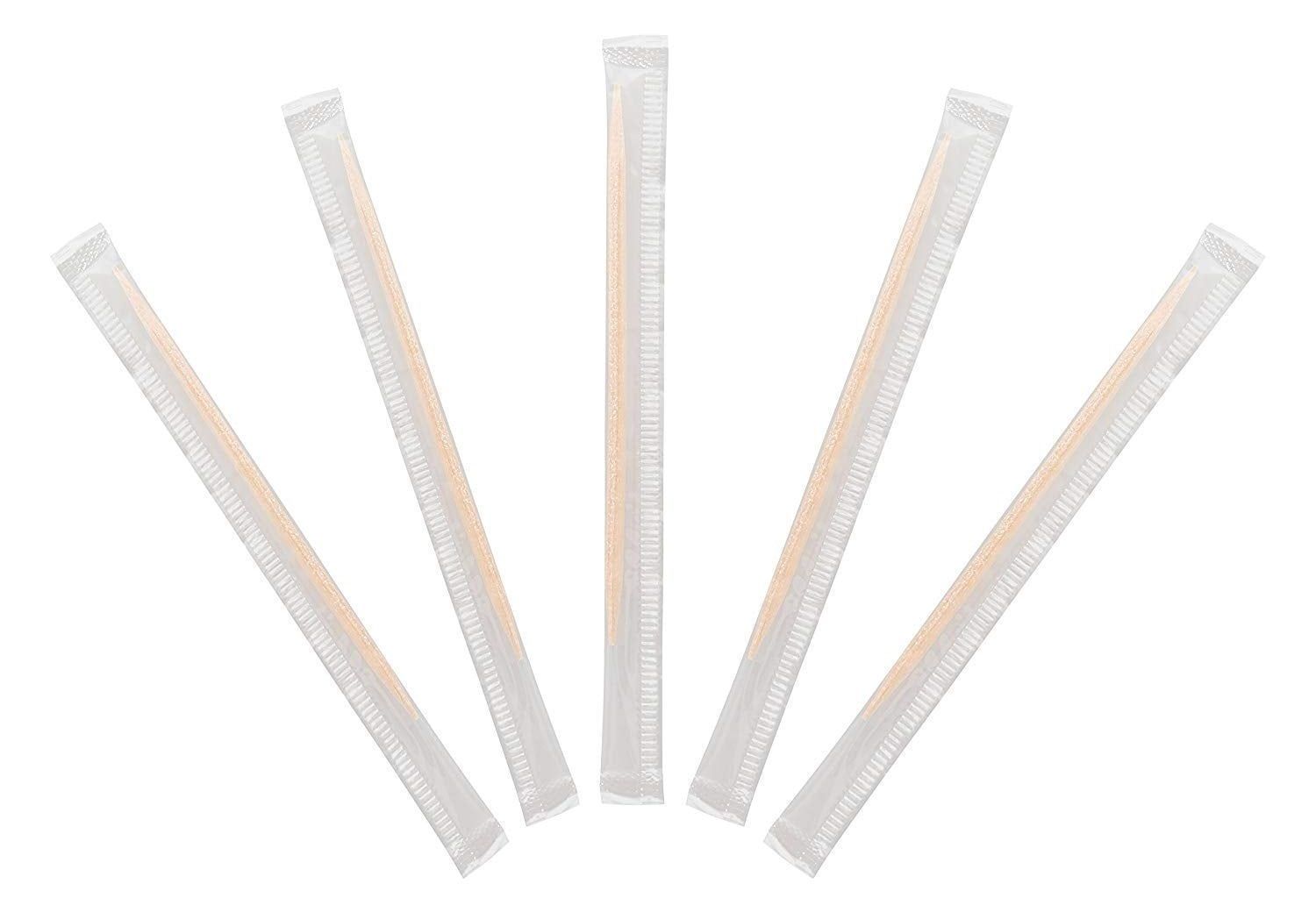 Kingseal Cello Wrapped Plain Round Birch Wood Toothpick, 2.5 Inch -- 12000 Per Case