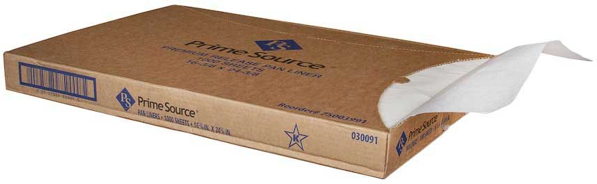 Prime Source White Quillon Bakery Pan Liner, 16 3/8 X 24 3/8 Inch -- 1000 Per Case