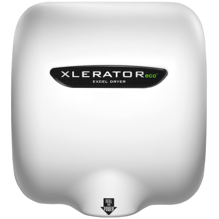 Xlerator Eco Automatic High Speed 110/120v Surface Mounted Energy Efficient Hand Dryer With White Metal Cover