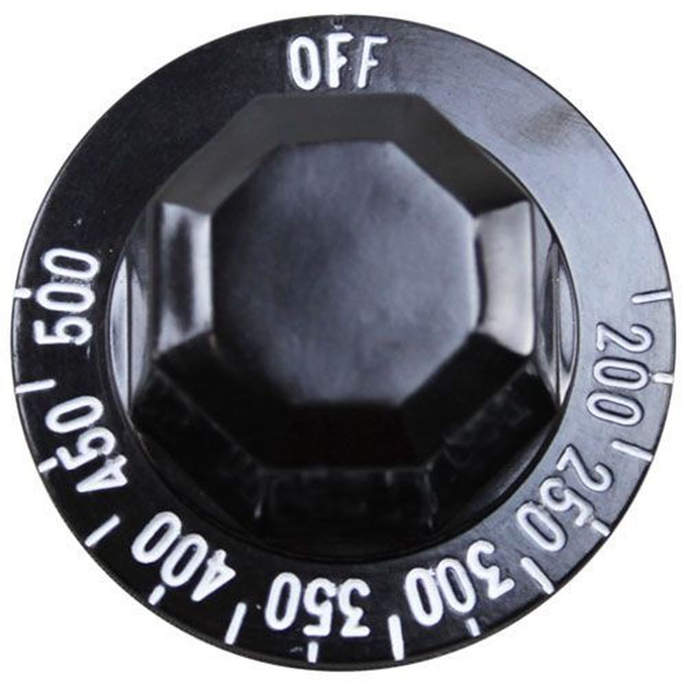 Imperial Off-200-500 Black Tstat Dial With White Numbers For Imperial Part Number 1161, 2 Inch Dia.
