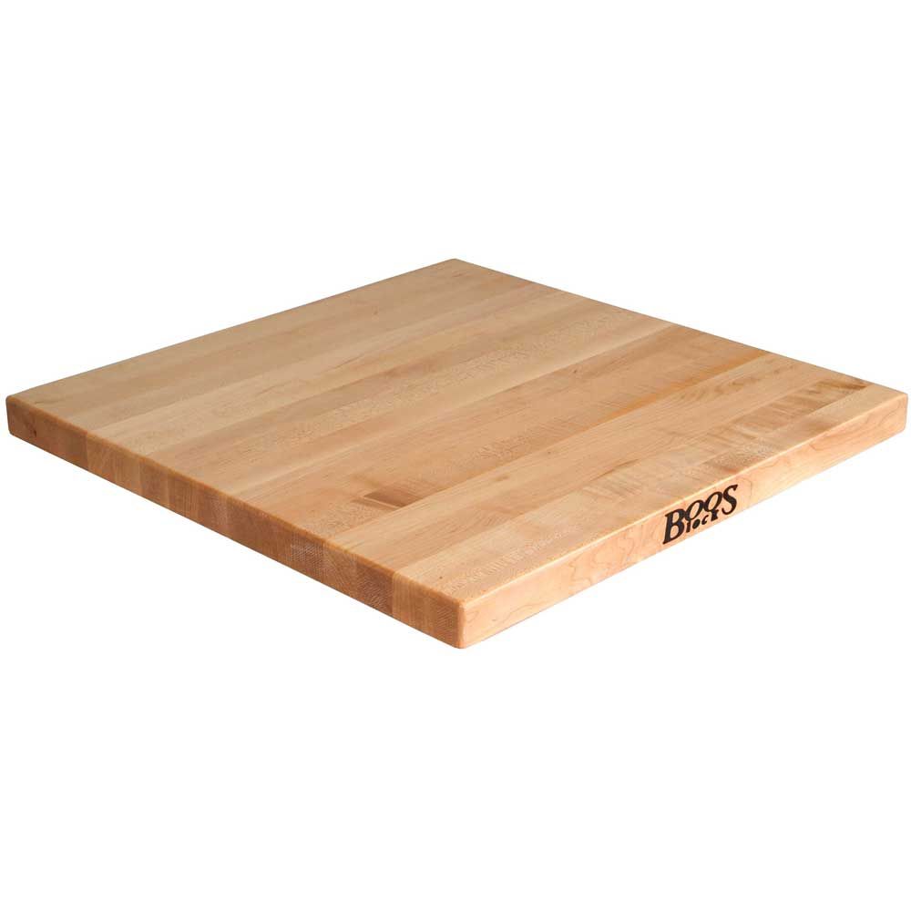 John Boos Tuff Var Finish Maple Square Butcher Block Top, 36 X 36 X 1.5 Inch