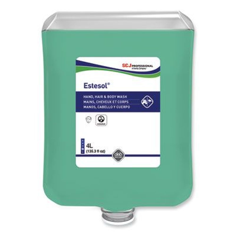 Sc Johnson Professional Rainforest Scent Estesol Hand Hair And Body Cleaner Manual Cartridge Refill, 4 Liter -- 4 Per Case