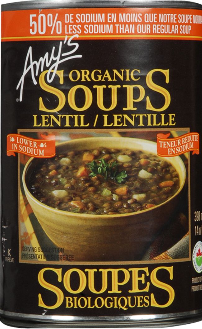 Amy's Organic Light In Sodium Lentil Soup, 398 Ml -- 12 Per Case